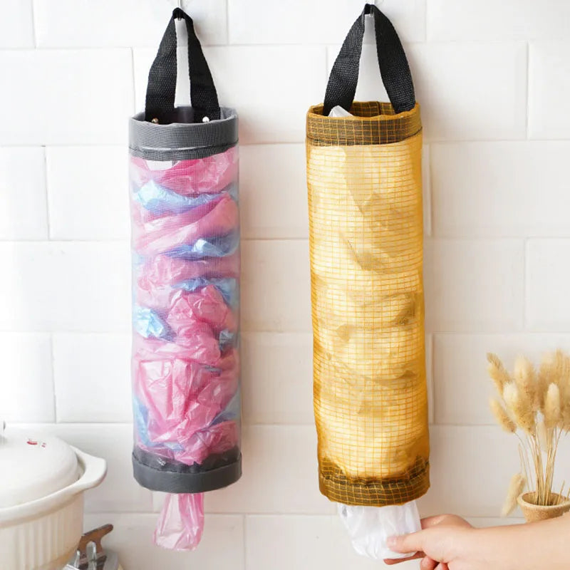 Mesh Plastic & Grocery Bag Storage Organizer (Pack of 2)